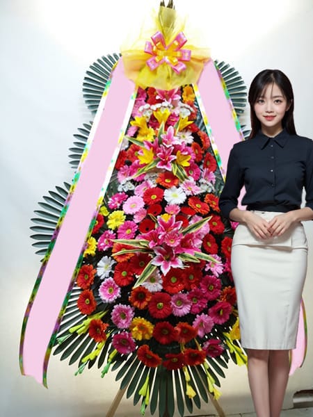 밀리토피아호텔 바이마린 3단화환 고급형